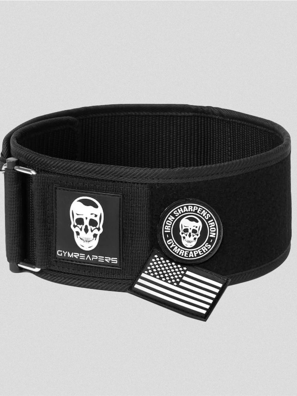 GymReapers Quick Locking Weightlifting Belt (With Patches)